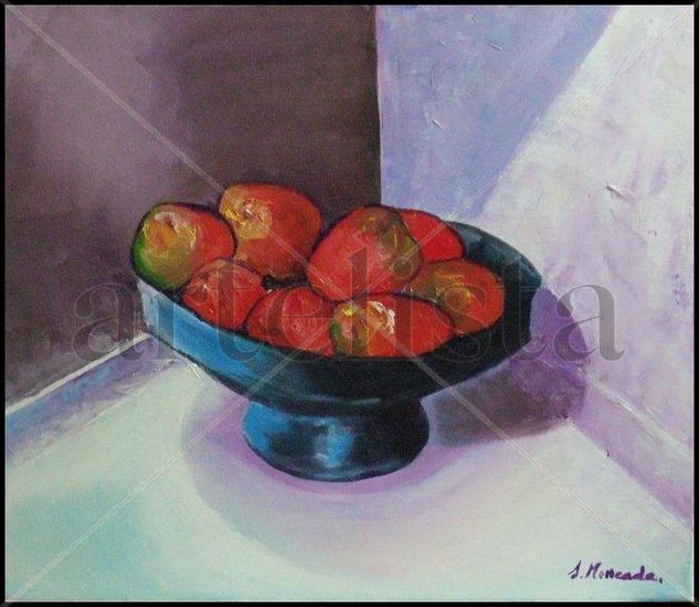 8 manzanas Oil Canvas Still Life Paintings