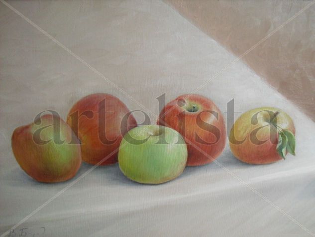 manzanas fuji Oil Canvas Still Life Paintings