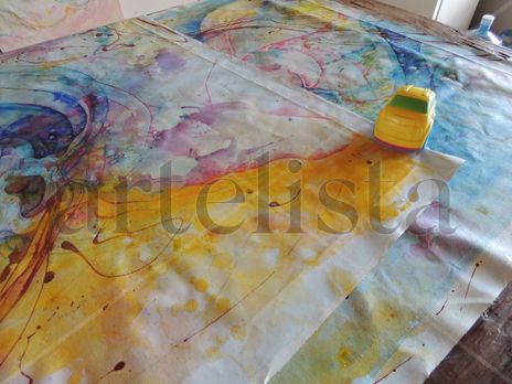 Azul y amarillo VI