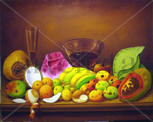 bodegon con frutas Oil Canvas Still Life Paintings