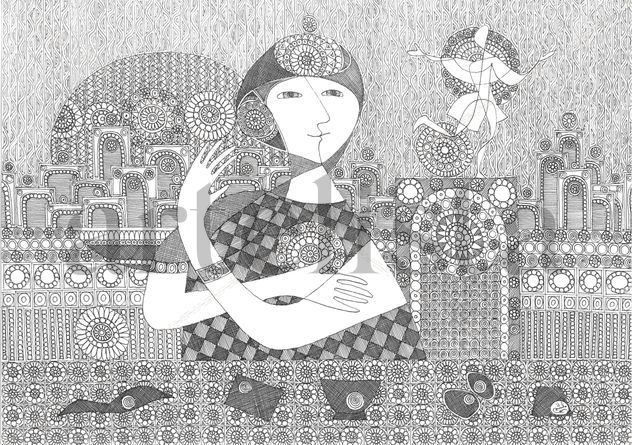 Dibujo blanco y negro