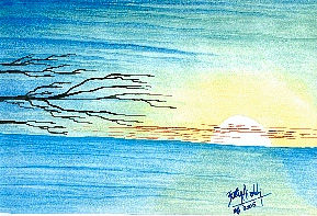 otro amanecer Watercolour