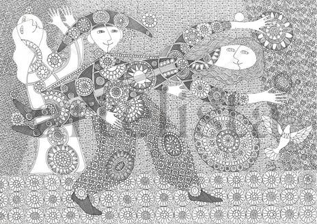 Dibujo blanco y negro
