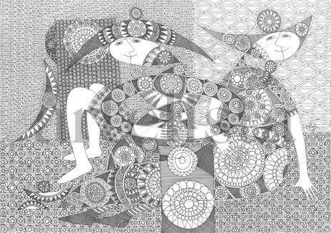 Dibujo blanco y negro