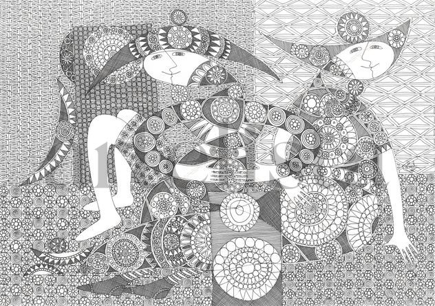 Dibujo blanco y negro