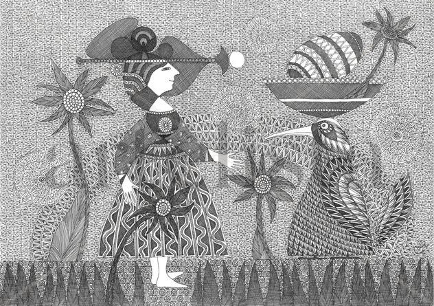 Dibujo blanco y negro