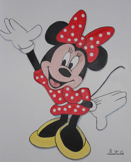 figuras minnie mouse Oil Canvas Others