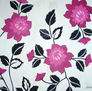 mural de flores fussia
