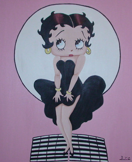 betty boop Óleo Lienzo Otros