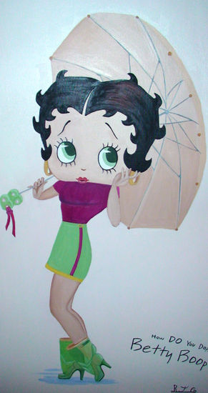 betty boop Óleo Lienzo Otros