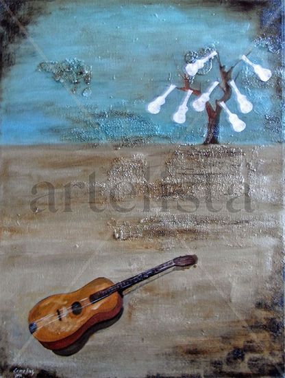 EL árbol de las guitarras Canvas Landscaping