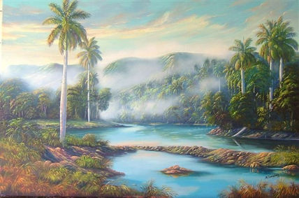 Paisaje al amanecer