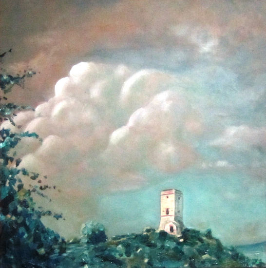 Torre de Puigraciós Óleo Lienzo Paisaje