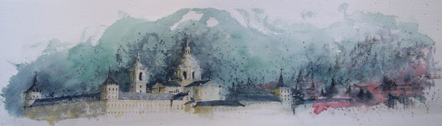 Monasterio SL de EL Escorial II Watercolour Paper Landscaping