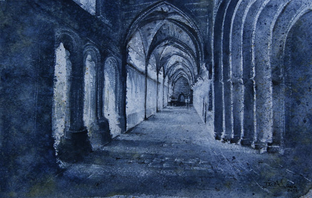 Claustro Catedral Ávila Watercolour Paper Others