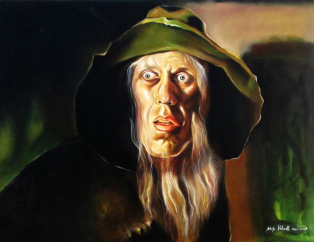 ¿Qué has visto? La bondad del ser humano Oil Canvas Portrait