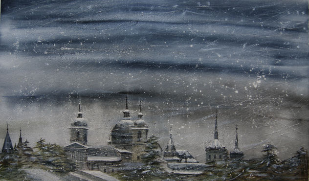 Monasterio en invierno, El Escorial