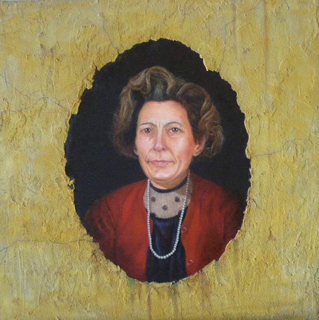 Dama con collar de perlas