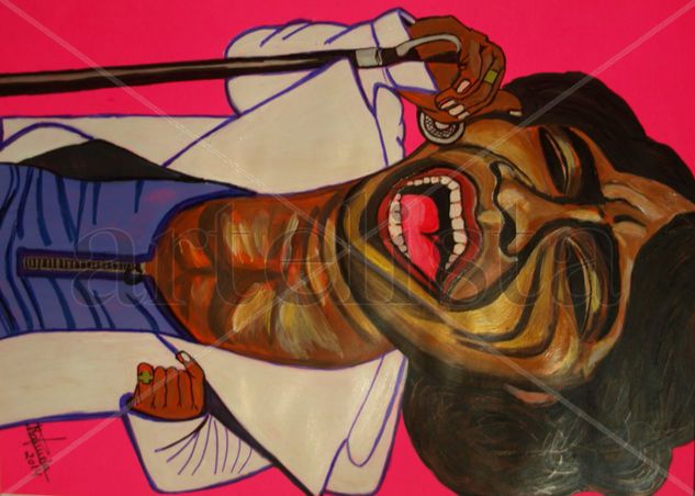 James Brown Acrylic Card Portrait