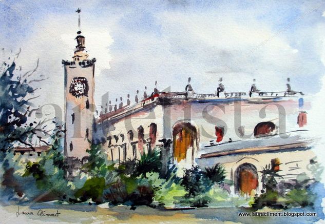 "Estación de Sochi" Watercolour Paper Landscaping