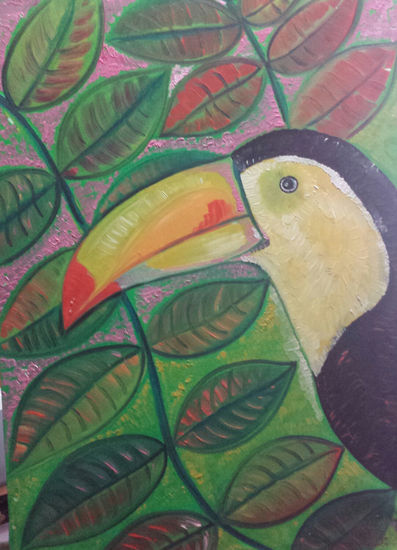 Tucan Oil Canvas Animals