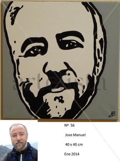 José Manuel Acrylic Canvas Portrait