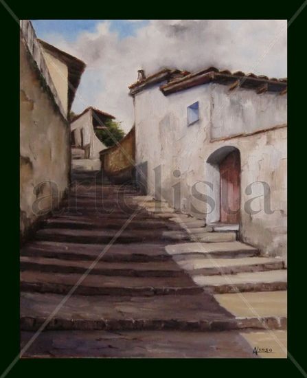 Casco antiguo Oil Canvas Landscaping