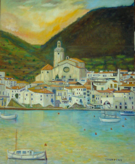 CADAQUES Óleo Lienzo Marina