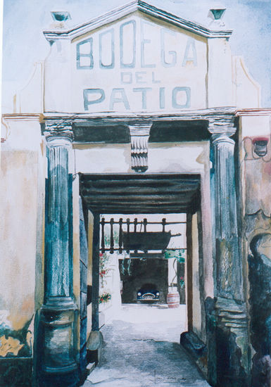 Bodega el patio Watercolour Paper Landscaping