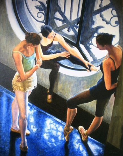 Bailarinas del Bolshoi Oil Canvas Figure Painting