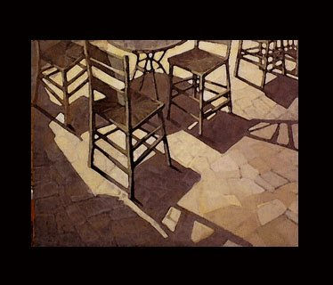 patio con sillas
