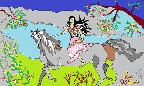 La mujer y el caballo