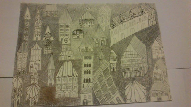 sepia ciudad Pencil