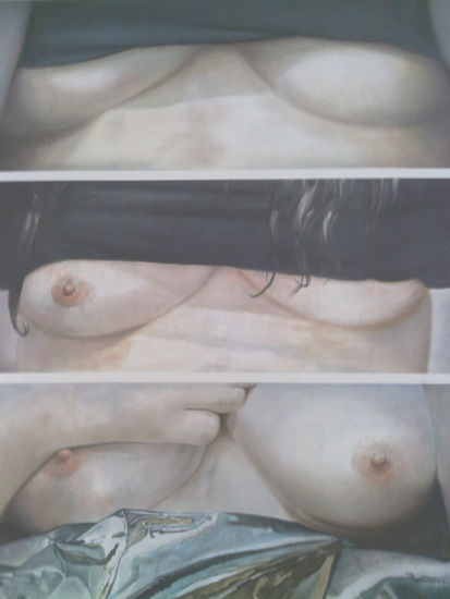 Trilogia Oil Canvas Nude Paintings