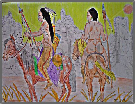 Pareja lakota.