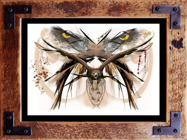 Eagle eyes Media Mixta Cartulina Animales