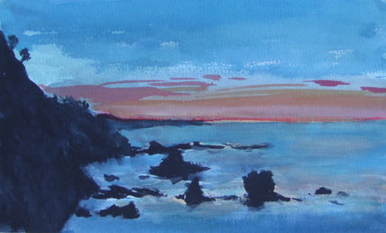 Atardecer,marina