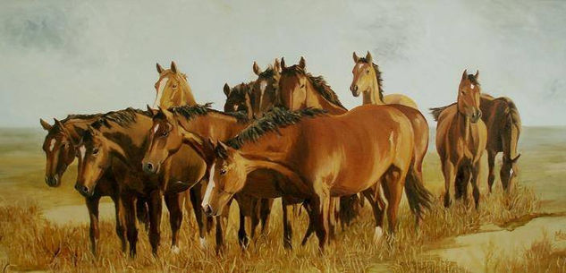 EN DOÑANA Oil Canvas Animals