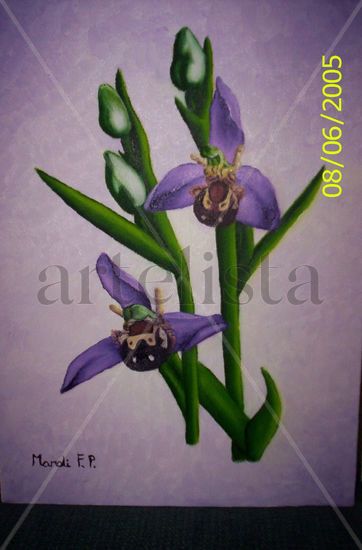 orquidea Oil Canvas Floral Painting