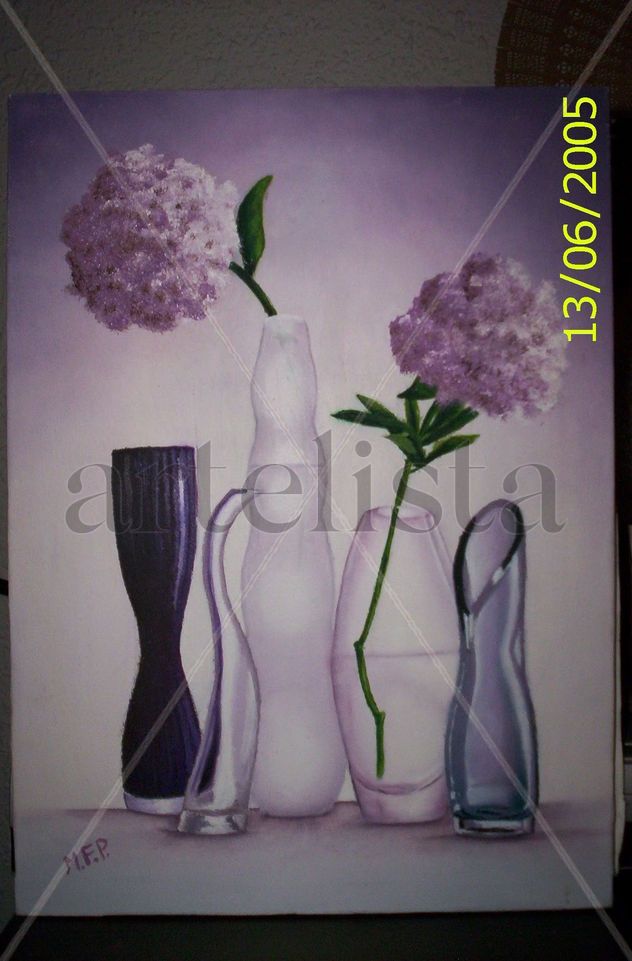 jarrones con flores