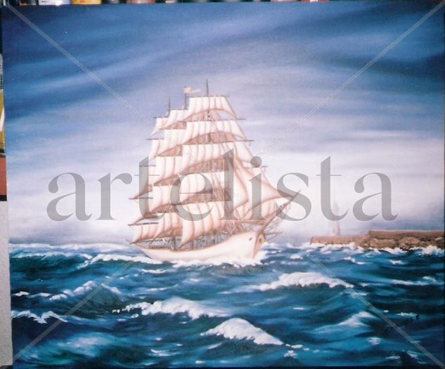 mar brava Oil Canvas Marine Painting