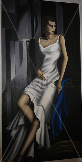 cosmopolita Oil Canvas Figure Painting