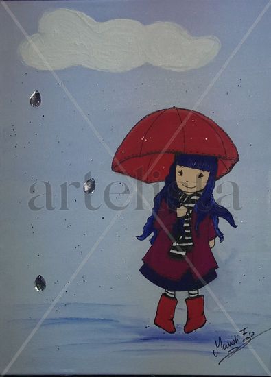 dia de lluvia Oil Canvas Sports