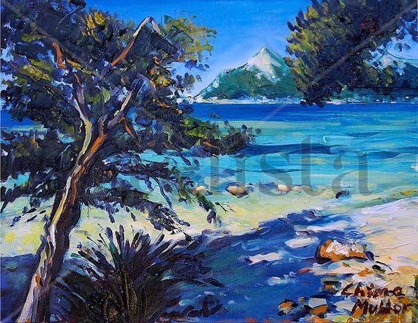 playa balear Oil Canvas Marine Painting