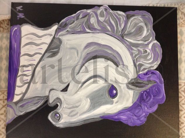 Head of a horse Acrylic Canvas Animals