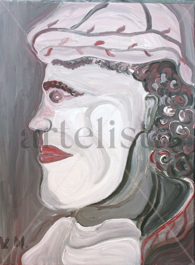 Profile of ancient Roman priest