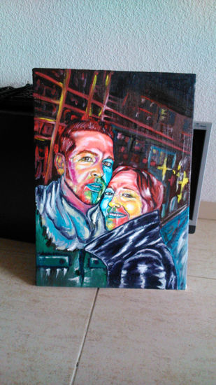 barrio rojo, amsterdam Oil Canvas Portrait