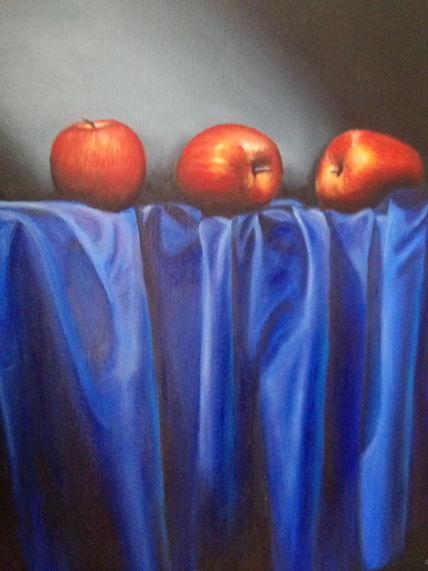 Tela con manzanas