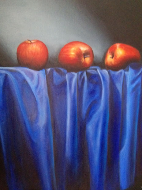 Tela con manzanas