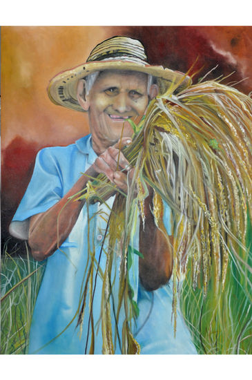 La cosecha Óleo Lienzo Retrato